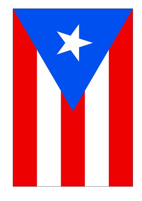 Flag Of Puerto Rico Printable